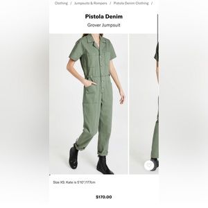 Pistola Grover Jumpsuit Size Small
